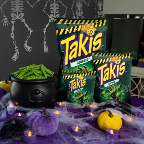Takis Zombie Habanero & Cucumber Rolled Tortilla Chips Perspective: left