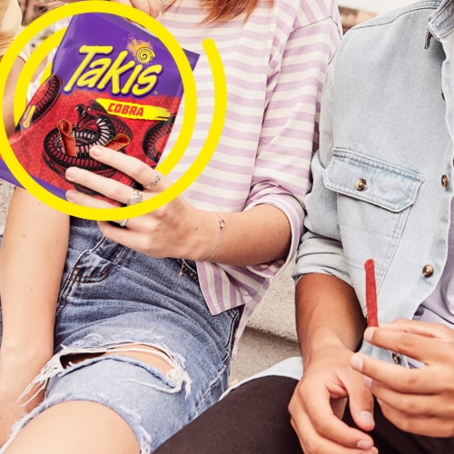 Takis Cobra Worcestershire Sauce Rolled Tortilla Chips Perspective: left