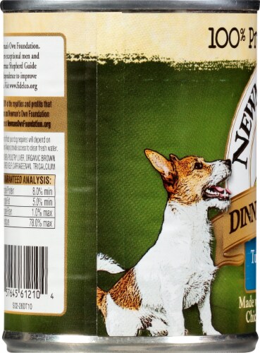 Newman's Own Turkey & Brown Rice Premium Wet Dog Food Perspective: left