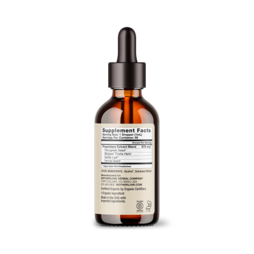 Motherlove® More Milk Plus Herbal Lactation Supplement Perspective: left