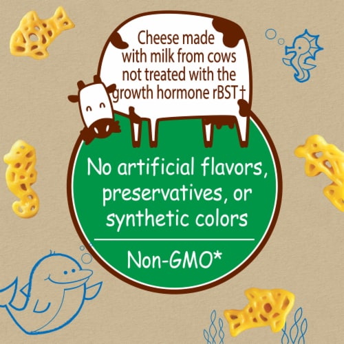 Back To Nature Cheddar Silly Sea Life Macaroni & Cheese Dinner with Organic Pasta Perspective: left