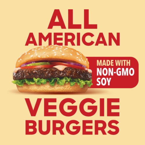 Boca All American Non-GMO Soy Veggie Burgers Perspective: left