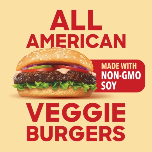 Boca All American Non-GMO Soy Veggie Burgers Perspective: left