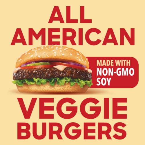 Boca All American Non-GMO Soy Veggie Burgers Perspective: left