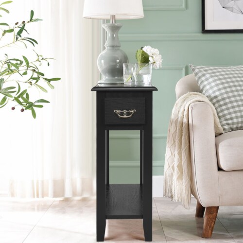 Skinny discount nightstand table