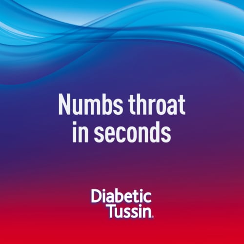 Diabetic Tussin Sugar Free Cherry Sore Throat Spray Perspective: left