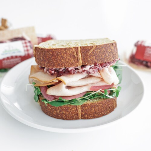 Montchevre® Cranberry Cinnamon Goat Cheese Log Perspective: left