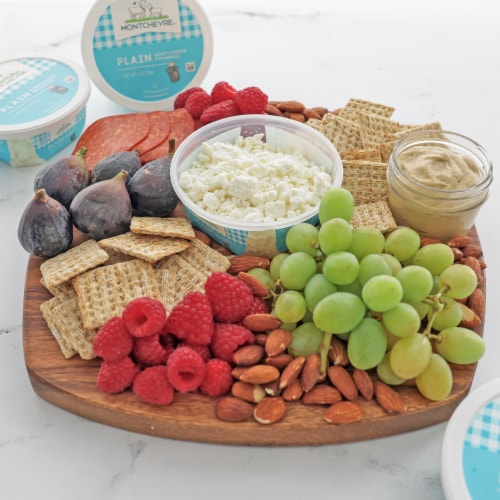 Montchevre® Plain Goat Cheese Crumbles Perspective: left