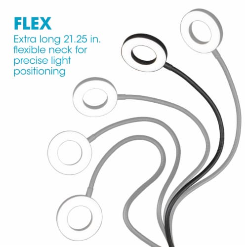 OttLite Capture Clip-On LED Ring Light Perspective: left