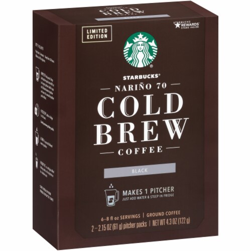 Starbucks® Cold Brew Pitcher Packs Ground Coffee Perspective: left
