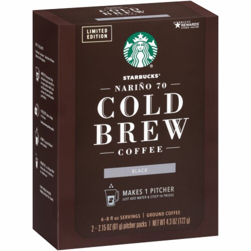 Starbucks Cold Brew Ground Coffee Pitcher Packs, 2 ct / 2.15 oz - Kroger