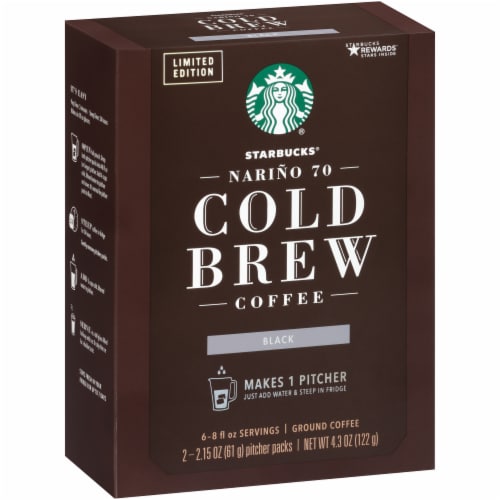 Generic Starbucks Cold Brew Coffee, Signature Black, Pitcher Packs, 8.6 Oz,  Pack of 3