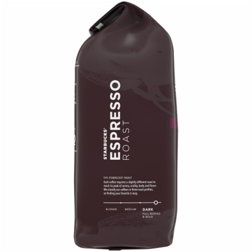 Starbucks® Espresso Roast Dark Roast Whole Bean Coffee Perspective: left