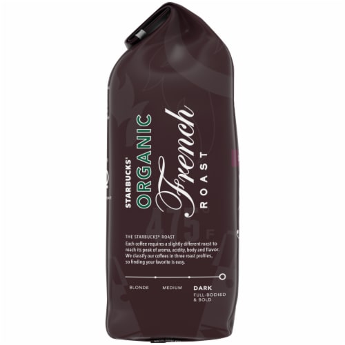 Starbucks® Organic French Dark Roast Ground Coffee Perspective: left