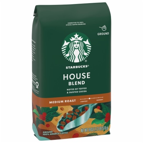 Starbucks House Blend Medium Roast Ground Coffee Perspective: left