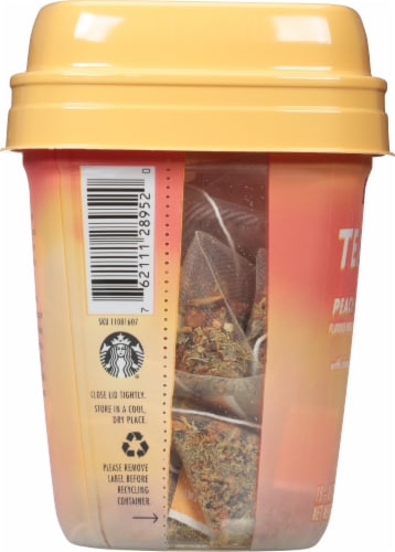 Teavana™ Peach Tranquility Herbal Tea Sachets Perspective: left