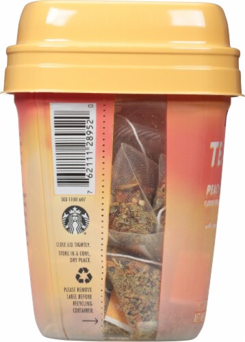 Teavana™ Peach Tranquility Herbal Tea Sachets Perspective: left
