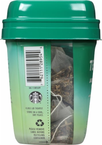 Teavana Jade Citrus Mint Green Tea Blend Sachets Perspective: left