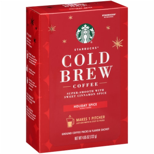 Starbucks Holiday Spice Cold Brew Coffee Perspective: left