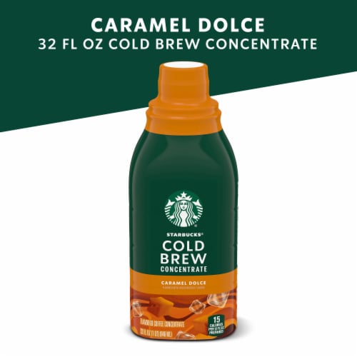 Starbucks® Cold Brew Caramel Dolce Coffee Concentrate Perspective: left