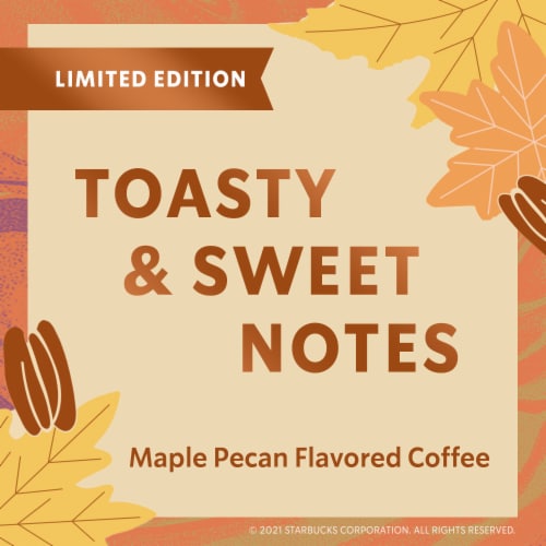 Starbucks Maple Pecan Flavored Ground Coffee Perspective: left