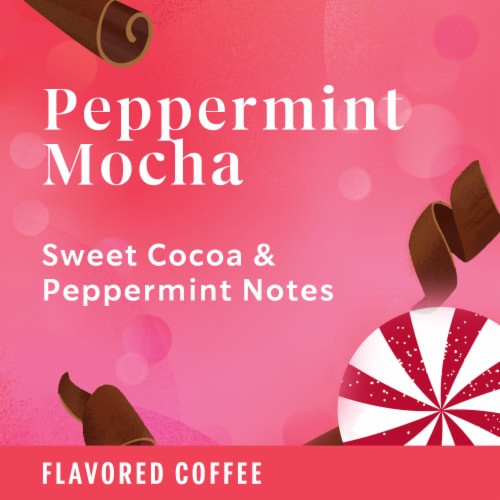 Starbucks Peppermint Mocha K-Cup Coffee Pods Perspective: left