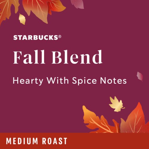 Starbucks Fall Blend Limited Edition 100% Arabica Medium Roast Coffee Perspective: left