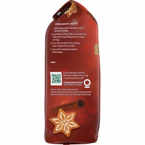 Starbucks® Gingerbread Roasted Ground Coffee Perspective: left