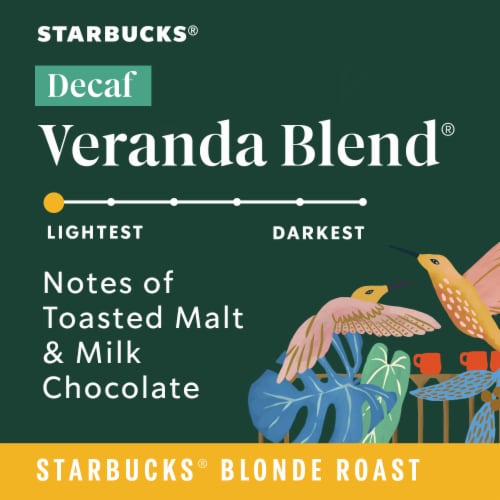 Starbucks® Blonde Roast Decaf Veranda Blend® Ground Coffee Perspective: left