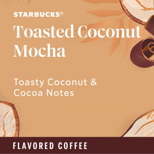 Starbucks Toasted Coconut Mocha Ground Coffee Perspective: left