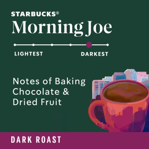 Starbucks® Morning Joe Dark Roast Ground Coffee Perspective: left