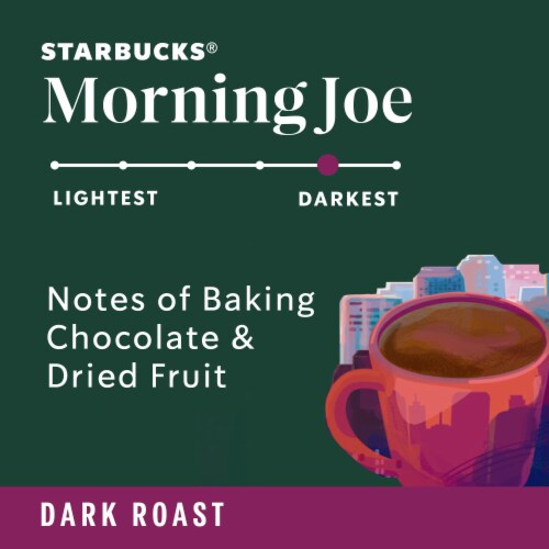 Starbucks® Morning Joe Dark Roast Ground Coffee Perspective: left