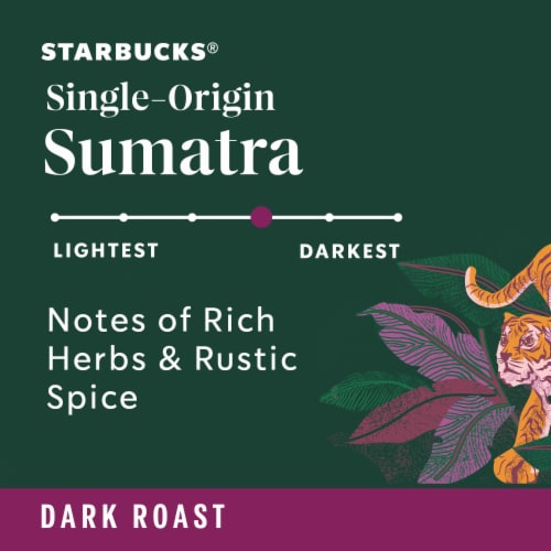 Starbucks® Sumatra Dark Roast Ground Coffee Perspective: left