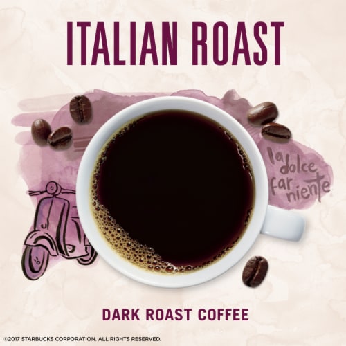 Starbucks Via Instant Italian Dark Roast Instant Coffee Packets Perspective: left