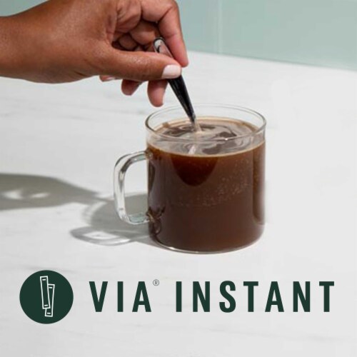 Starbucks VIA Italian Roast Dark Roast Instant Coffee Perspective: left