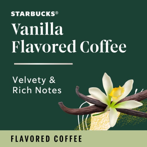 Starbucks Vanilla Flavored Ground Coffee Perspective: left
