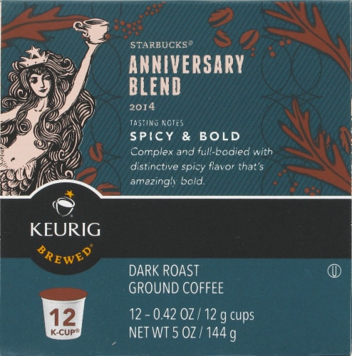 Starbucks® Anniversary Blend Dark Roast K-Cup Coffee Pods Perspective: left