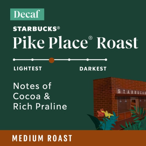 Starbucks® Pike Place® Medium Roast Decaffeinated Ground Coffee Perspective: left