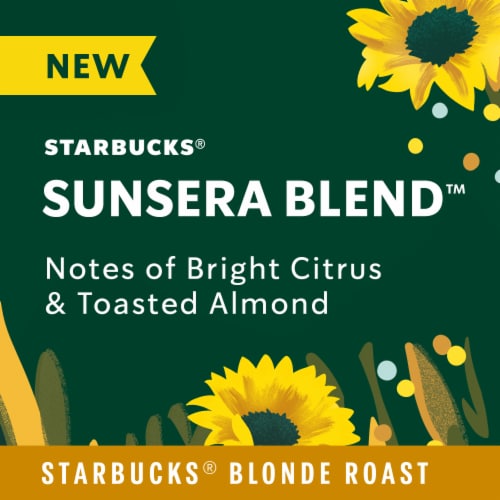 Starbucks Sunsera Blend Starbucks Blonde Roast Ground Coffee Perspective: left