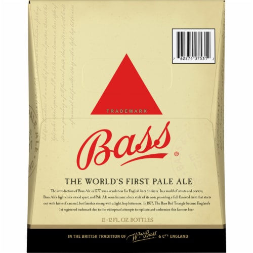 Bass® Pale Ale Beer Perspective: left