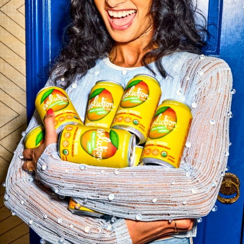 Evolution Fresh® Tropical Mango Organic Real Fruit Soda Perspective: left