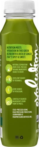 Evolution Fresh Organic Greens & Ginger Cold-Pressed Vegetable & Fruit Juice Blend Perspective: left