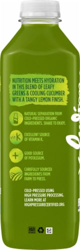 Evolution Fresh® Organic Green Devotion Juice Bottle Perspective: left