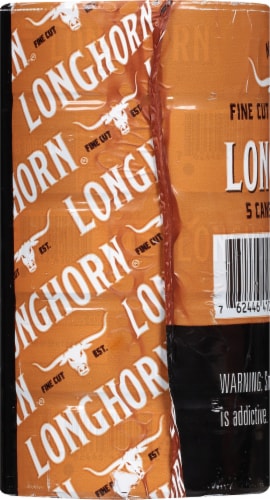 Longhorn® Natural Fine Cut Moist Snuff Tobacco Perspective: left