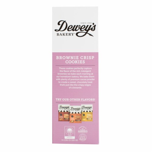 Dewey's Bakery Brownie Crisp Cookies Perspective: left