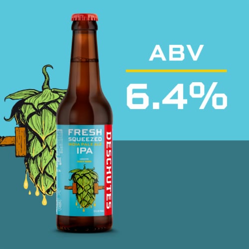 Deschutes Brewery® Fresh Squeezed IPA Craft Beer Perspective: left