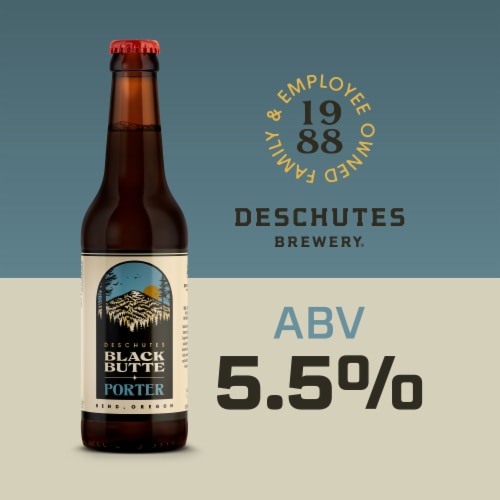 Deschutes Brewery® Black Butte Porter Craft Beer Perspective: left