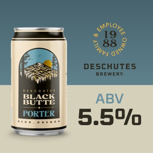 Deschutes Brewery® Black Butte Porter Craft Beer Perspective: left