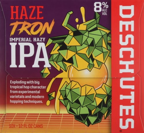 Deschutes Brewery® Imperial Hazy IPA Beer Perspective: left