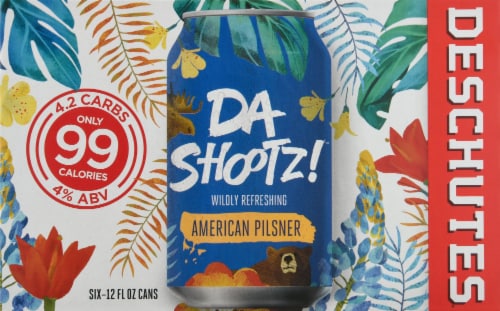 Deschutes Brewery® Da Shootz!™ Wildly Refreshing American Pilsner Perspective: left